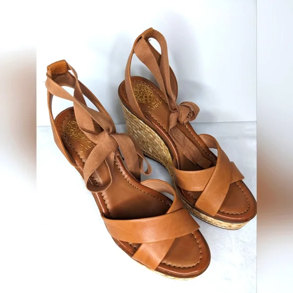 VINCE CAMUTO Pharrah Espadrilles Wedge Platform Ankle Strap Sandals - Picture 5 of 8